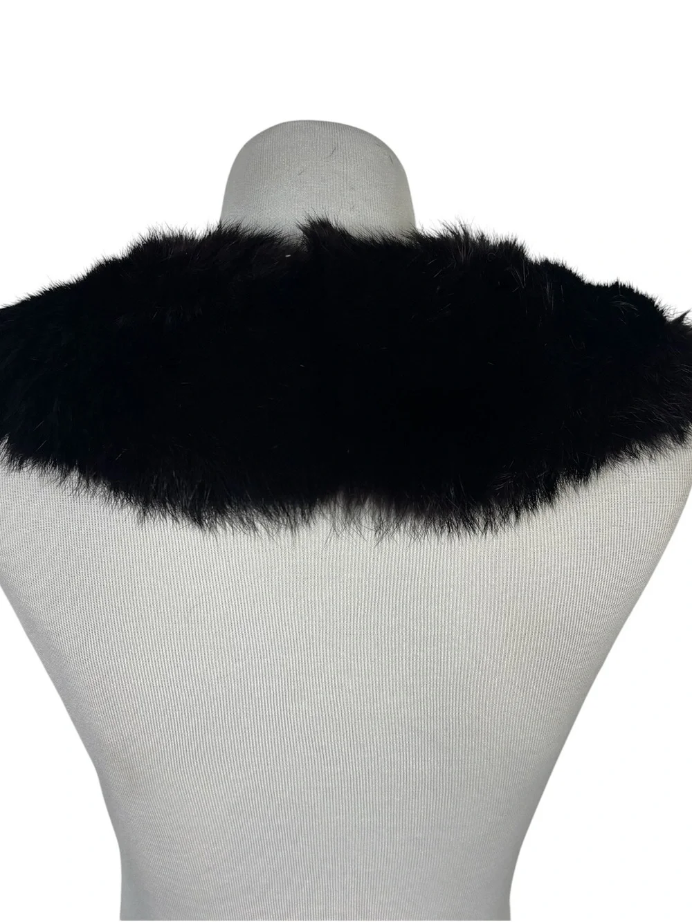 Dark Brown/Black Mink? Vintage Genuine Fur Retro Collar Scarf Add